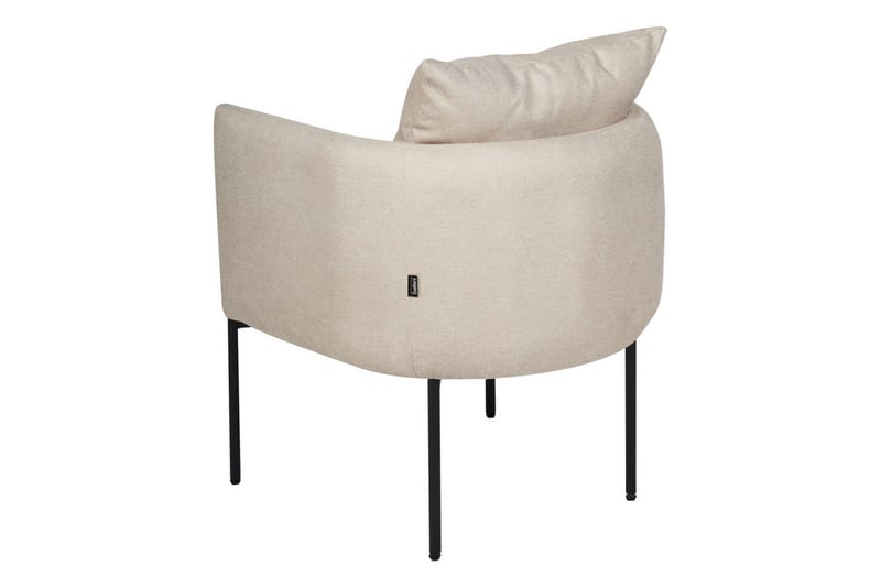 Fåtölj Malmos - Ljusbeige, svart - Möbler - Stolar & fåtöljer - Fåtölj