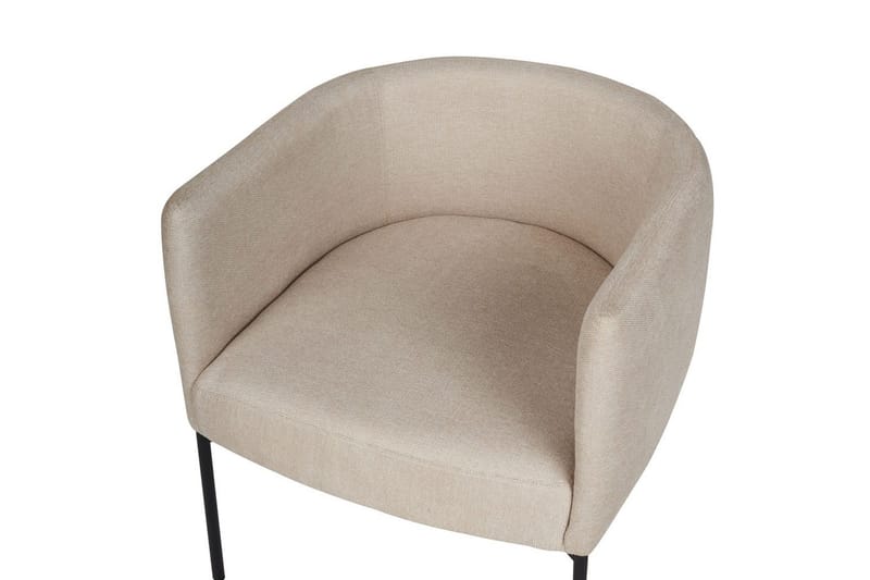 Fåtölj Malmos - Ljusbeige, svart - Möbler - Stolar & fåtöljer - Fåtölj