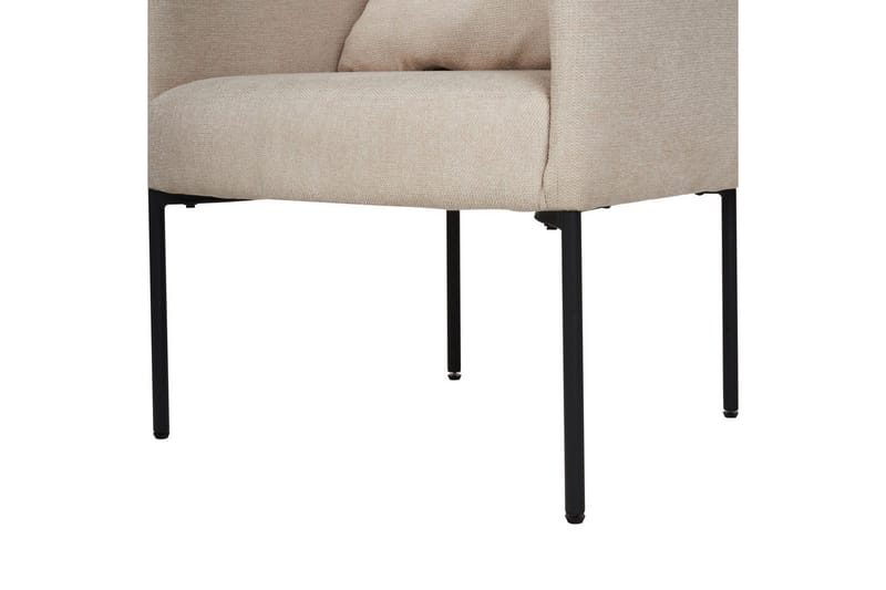 Fåtölj Malmos - Ljusbeige, svart - Möbler - Stolar & fåtöljer - Fåtölj