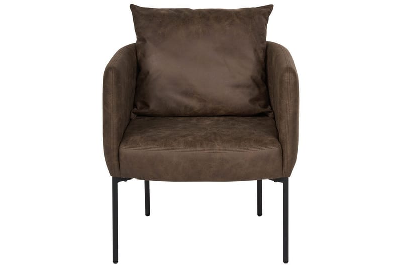 Fåtölj Malmos - Mörkbrun, Svart - Möbler - Stolar & fåtöljer - Fåtölj