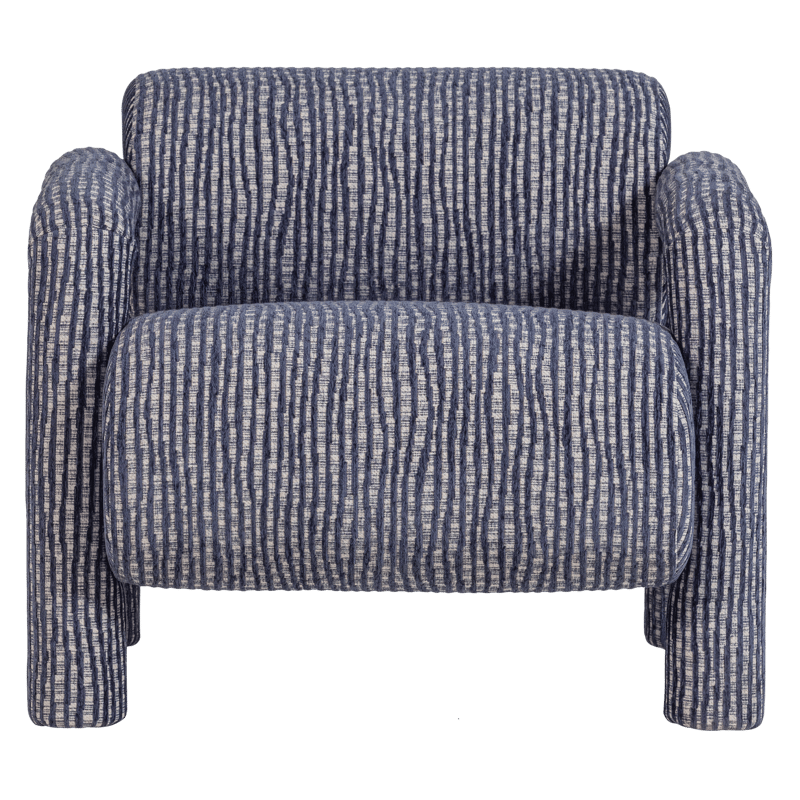 Fåtölj med Mönster Lenny - Grå/Blå - Möbler - Stolar & fåtöljer - Fåtölj