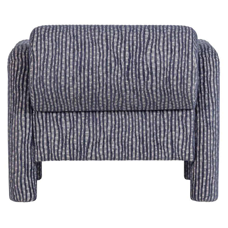 Fåtölj med Mönster Lenny - Grå/Blå - Möbler - Stolar & fåtöljer - Fåtölj