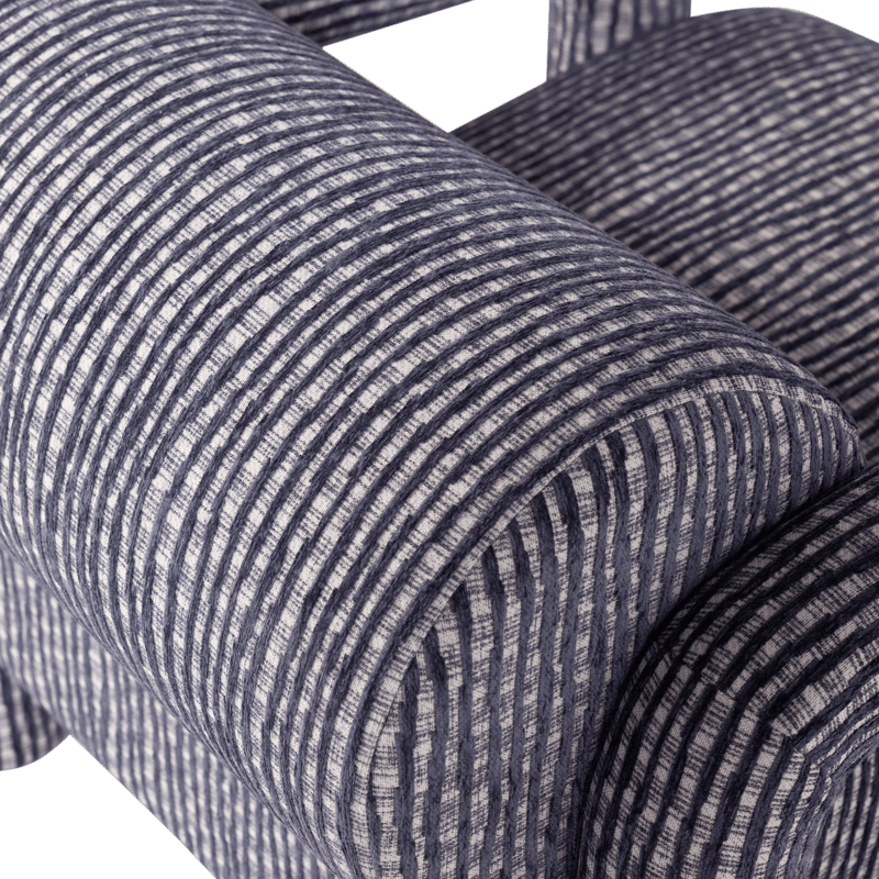 Fåtölj med Mönster Lenny - Grå/Blå - Möbler - Stolar & fåtöljer - Fåtölj