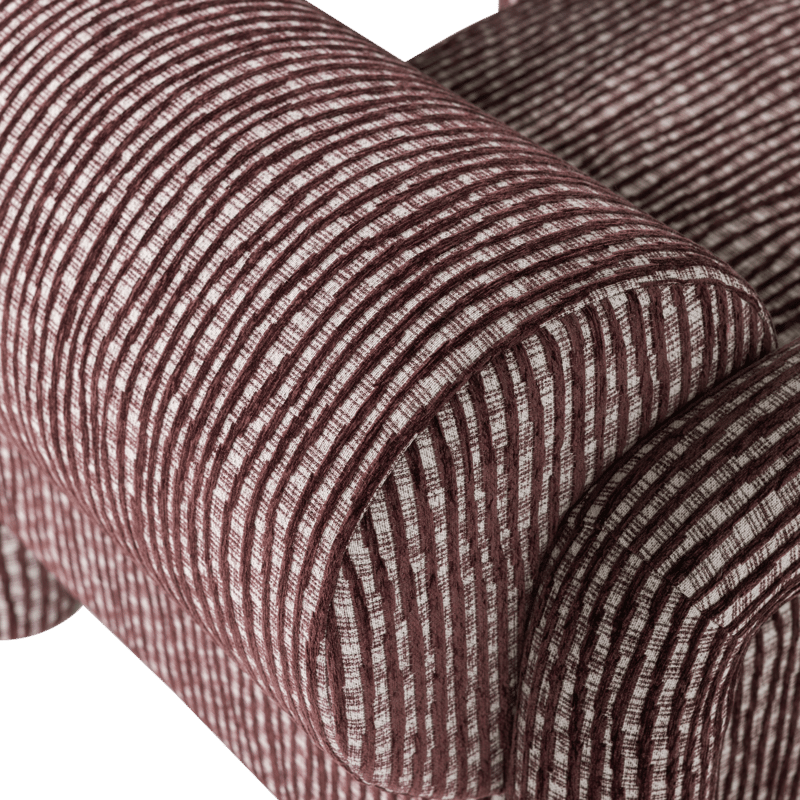 Fåtölj med Mönster Lenny - Vinröd - Möbler - Stolar & fåtöljer - Fåtölj