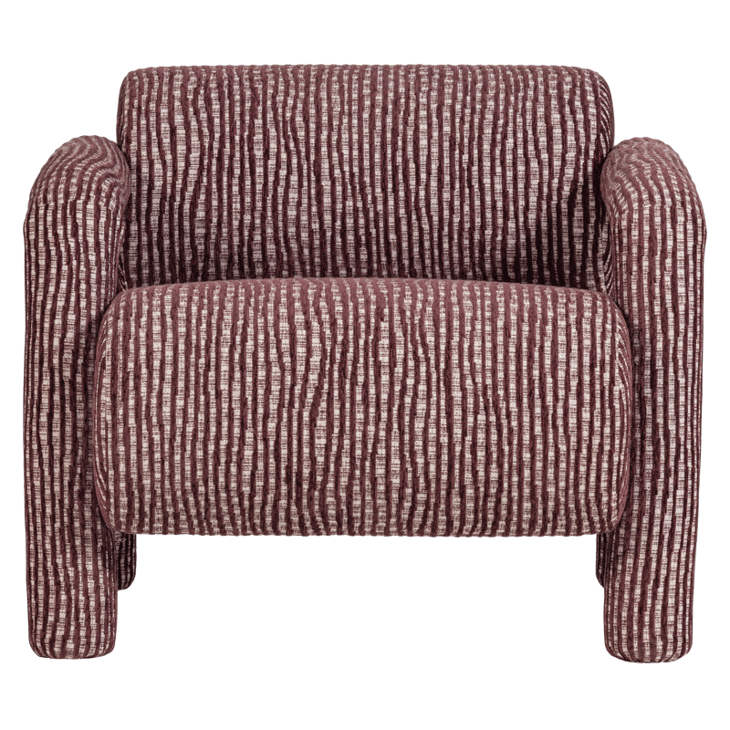 Fåtölj med Mönster Lenny - Vinröd - Möbler - Stolar & fåtöljer - Fåtölj