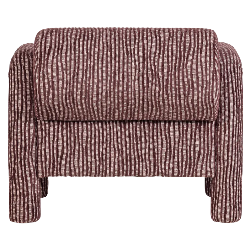 Fåtölj med Mönster Lenny - Vinröd - Möbler - Stolar & fåtöljer - Fåtölj