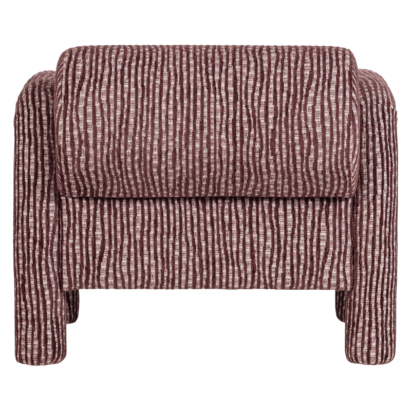 Fåtölj med Mönster Lenny - Vinröd - Möbler - Stolar & fåtöljer - Fåtölj