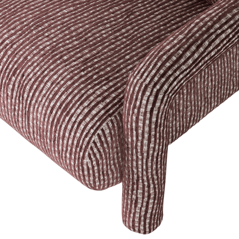 Fåtölj med Mönster Lenny - Vinröd - Möbler - Stolar & fåtöljer - Fåtölj