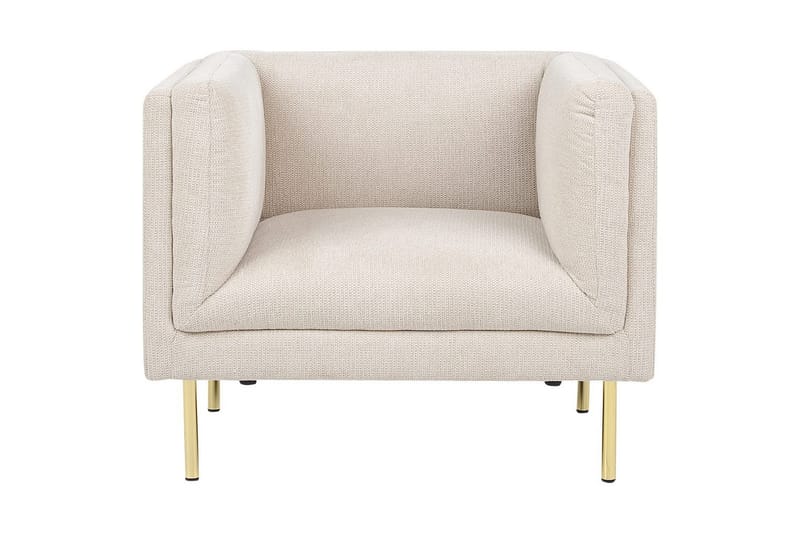 Fåtölj Moen - Beige, guld - Möbler - Stolar & fåtöljer - Fåtölj