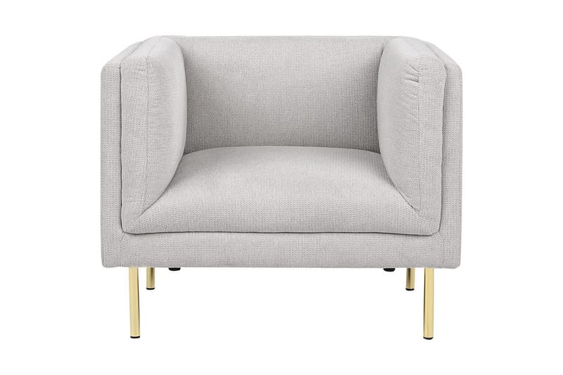 Fåtölj Moen - Grå, guld - Möbler - Stolar & fåtöljer - Fåtölj