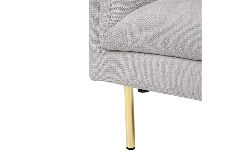 Fåtölj Moen - Grå, guld - Möbler - Stolar & fåtöljer - Fåtölj