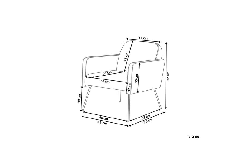Fåtölj Narken - Beige, svart - Möbler - Stolar & fåtöljer - Fåtölj