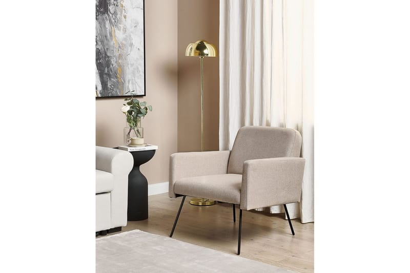 Fåtölj Narken - Beige, svart - Möbler - Stolar & fåtöljer - Fåtölj