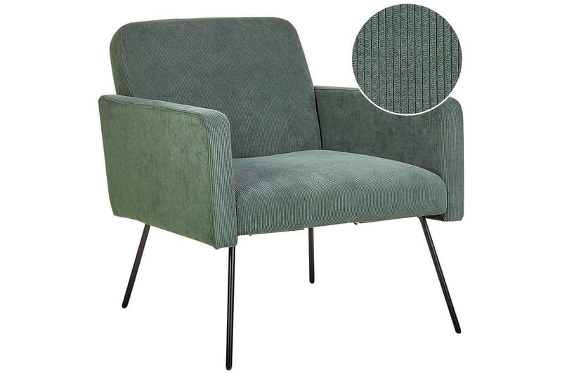 Fåtölj Narken, Grön, Svart