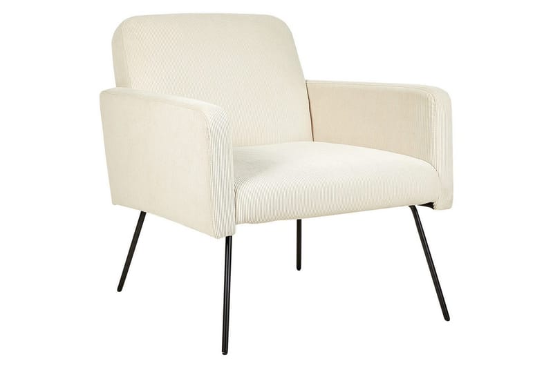 Fåtölj Narken - Krämvit, svart - Möbler - Stolar & fåtöljer - Fåtölj