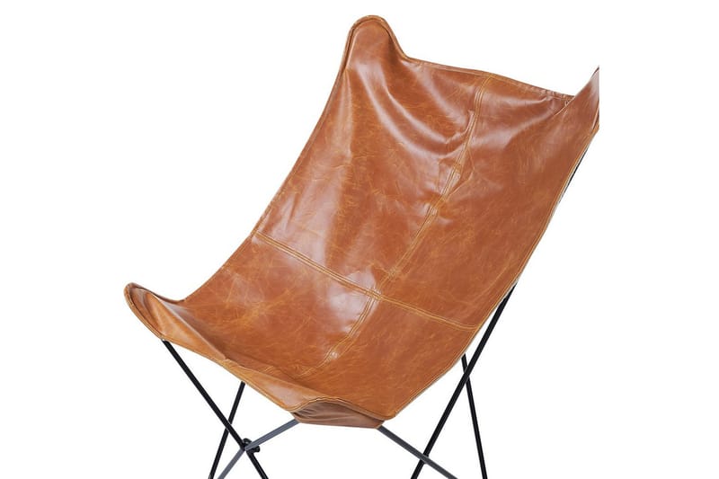 Fåtölj Nybro - Brun, Svart/Konstläder - Möbler - Stolar & fåtöljer - Fåtölj