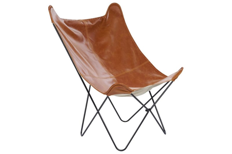 Fåtölj Nybro - Brun, Svart/Konstläder - Möbler - Stolar & fåtöljer - Fåtölj