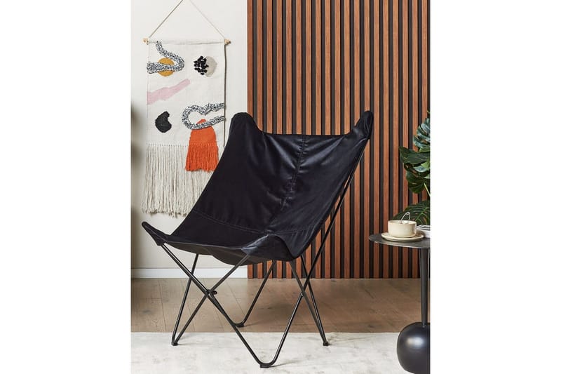 Fåtölj Nybro - Svart/Sammet - Möbler - Stolar & fåtöljer - Fåtölj