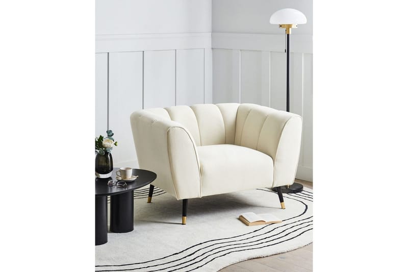Fåtölj Orsta - Beige, svart, guld - Möbler - Stolar & fåtöljer - Fåtölj