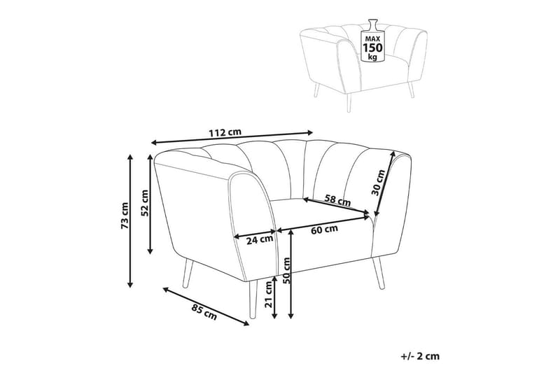 Fåtölj Orsta - Beige, svart, guld - Möbler - Stolar & fåtöljer - Fåtölj