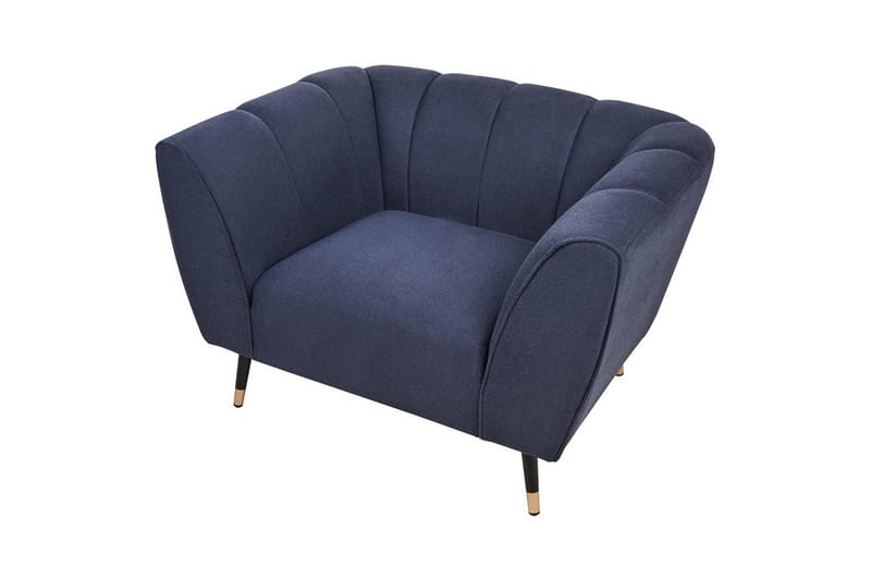 Fåtölj Orsta - Blå, svart, guld - Möbler - Stolar & fåtöljer - Fåtölj