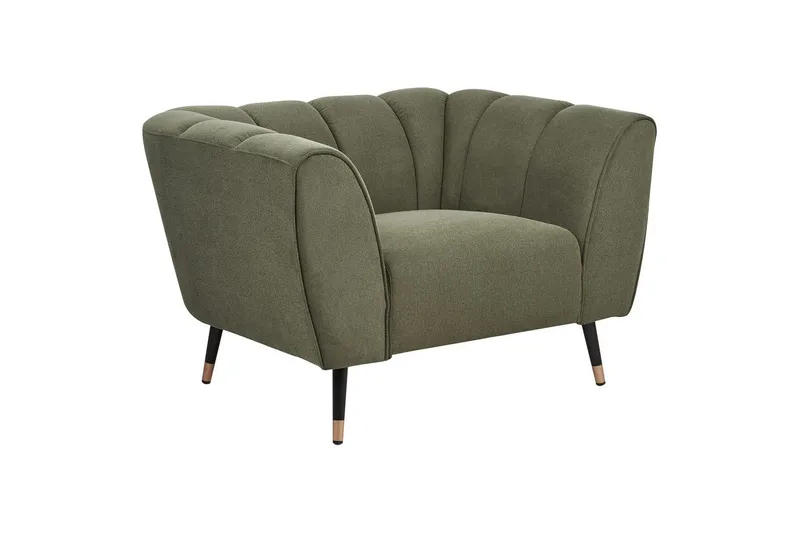 Fåtölj Orsta, Grön, svart, guld