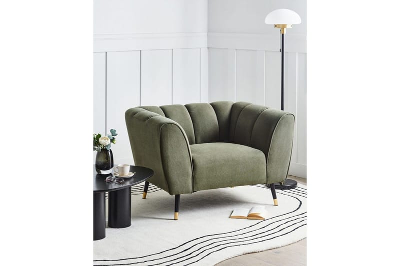 Fåtölj Orsta - Grön, svart, guld - Möbler - Stolar & fåtöljer - Fåtölj