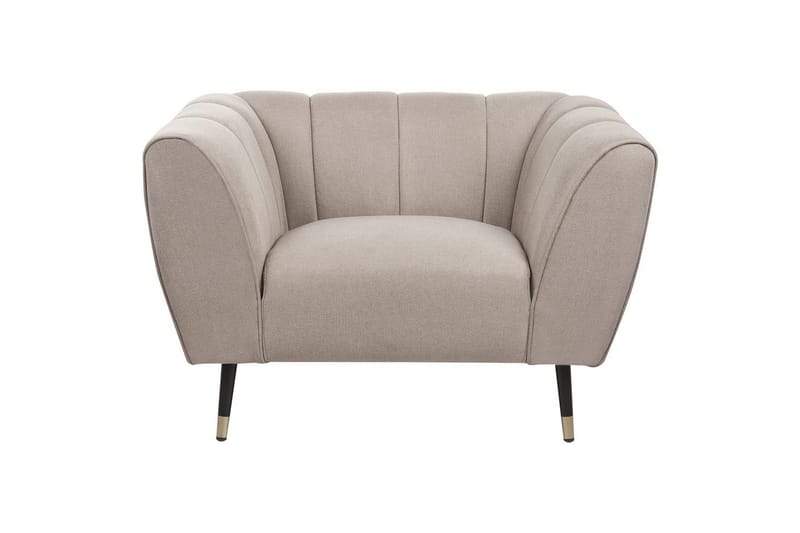 Fåtölj Orsta - Taupe, svart, guld - Möbler - Stolar & fåtöljer - Fåtölj