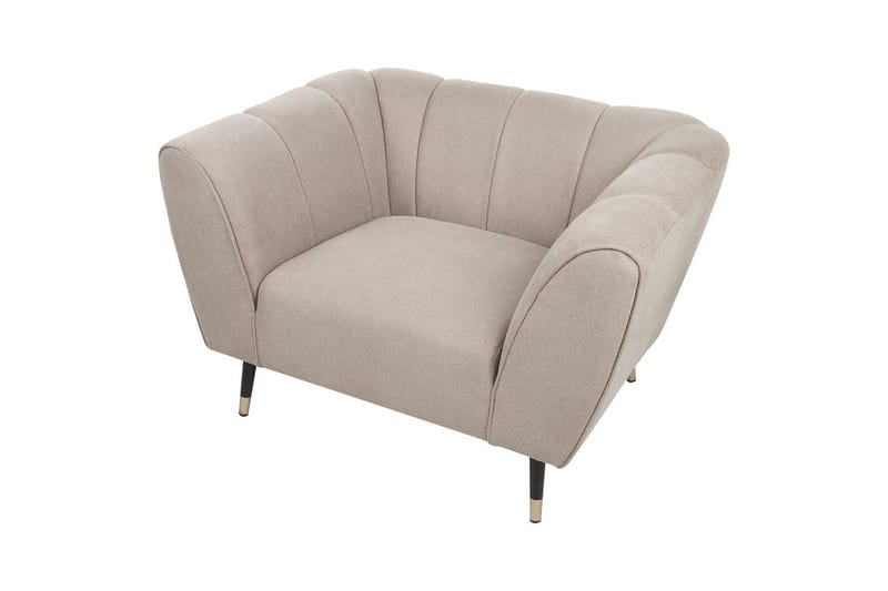 Fåtölj Orsta - Taupe, svart, guld - Möbler - Stolar & fåtöljer - Fåtölj