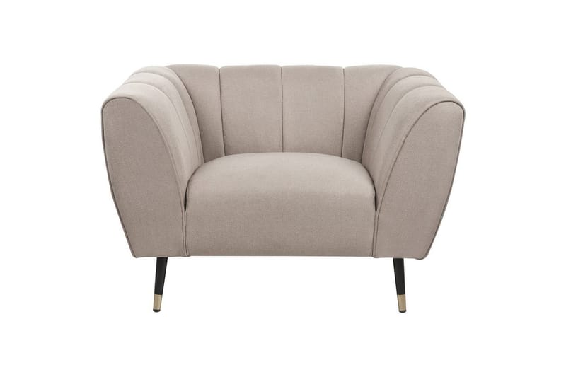Fåtölj Orsta - Taupe, svart, guld - Möbler - Stolar & fåtöljer - Fåtölj