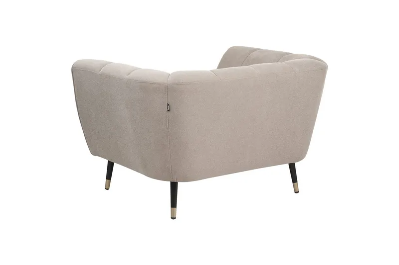 Fåtölj Orsta - Taupe, svart, guld - Möbler - Stolar & fåtöljer - Fåtölj