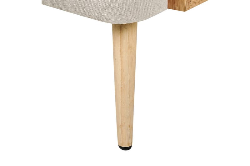 Fåtölj Orum - Beige, ljust trä - Möbler - Stolar & fåtöljer - Fåtölj