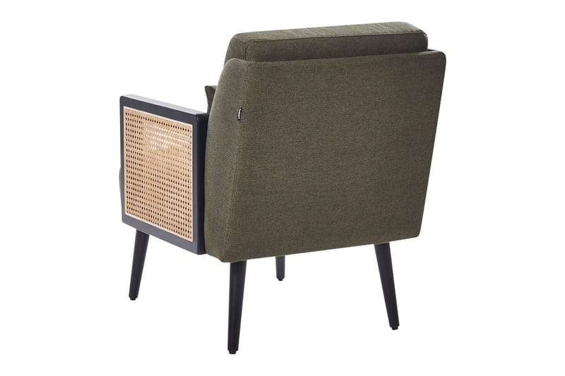 Fåtölj Orum - Grönt, ljust trä, svart - Möbler - Stolar & fåtöljer - Fåtölj