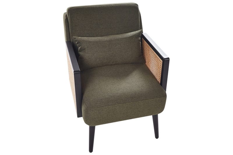 Fåtölj Orum - Grönt, ljust trä, svart - Möbler - Stolar & fåtöljer - Fåtölj