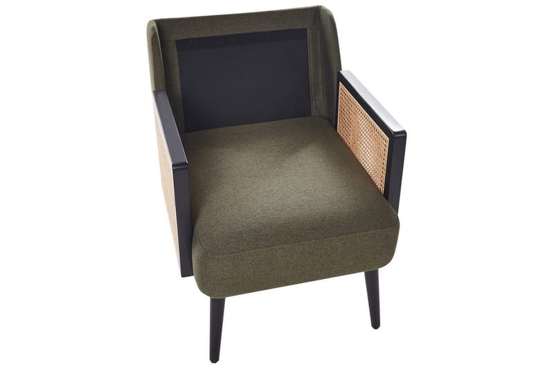 Fåtölj Orum - Grönt, ljust trä, svart - Möbler - Stolar & fåtöljer - Fåtölj