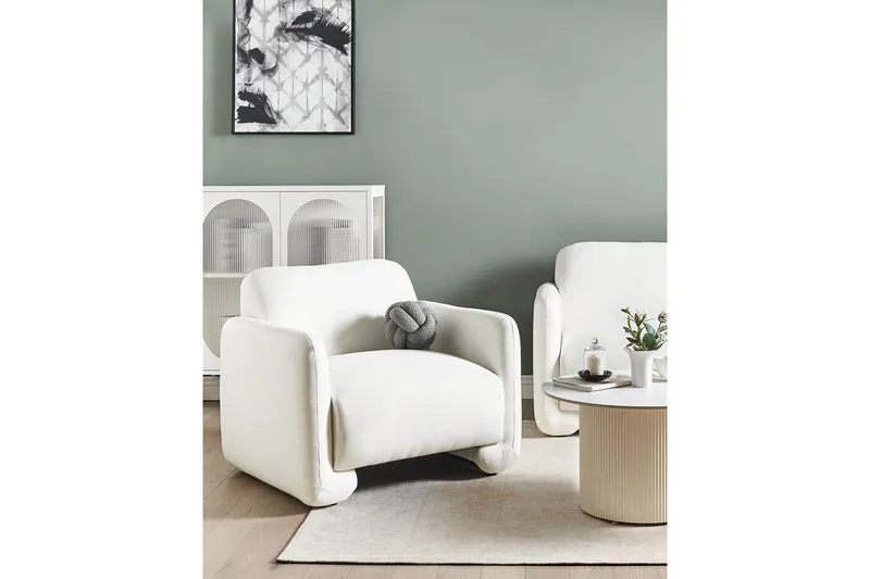 Fåtölj Saland - Vit - Möbler - Stolar & fåtöljer - Fåtölj