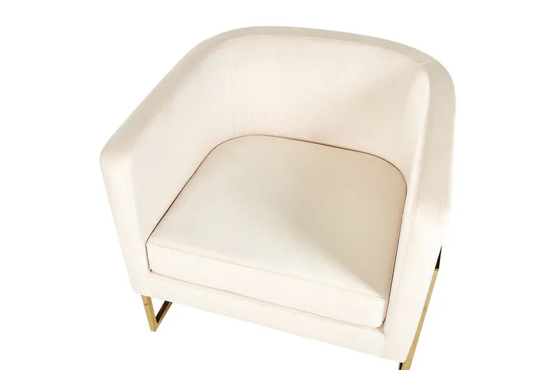 Fåtölj Sirkka - Beige, guld - Möbler - Stolar & fåtöljer - Fåtölj