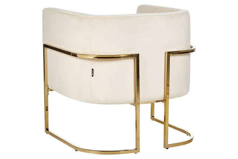 Fåtölj Sirkka - Beige, guld - Möbler - Stolar & fåtöljer - Fåtölj