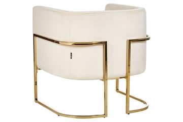 Fåtölj Sirkka - Beige/guld - Möbler - Stolar & fåtöljer - Fåtölj