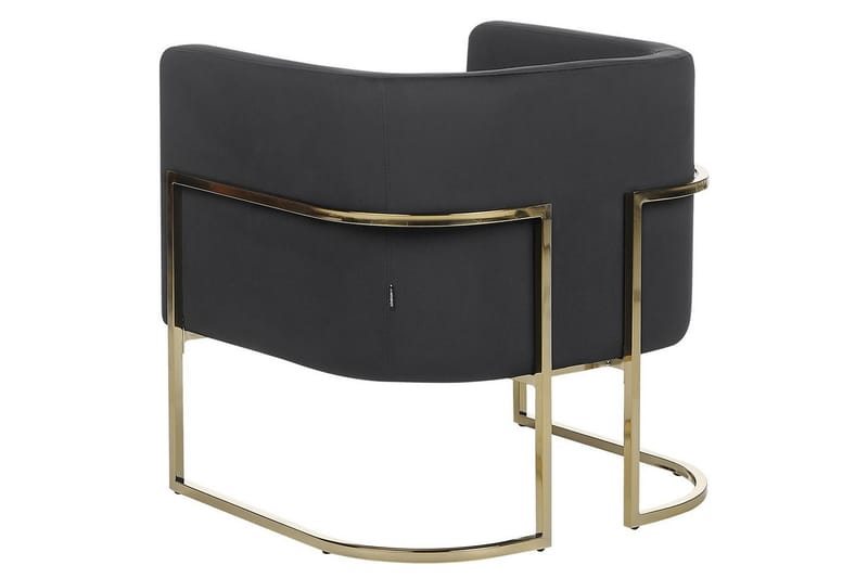 Fåtölj Sirkka - Svart, guld - Möbler - Stolar & fåtöljer - Fåtölj
