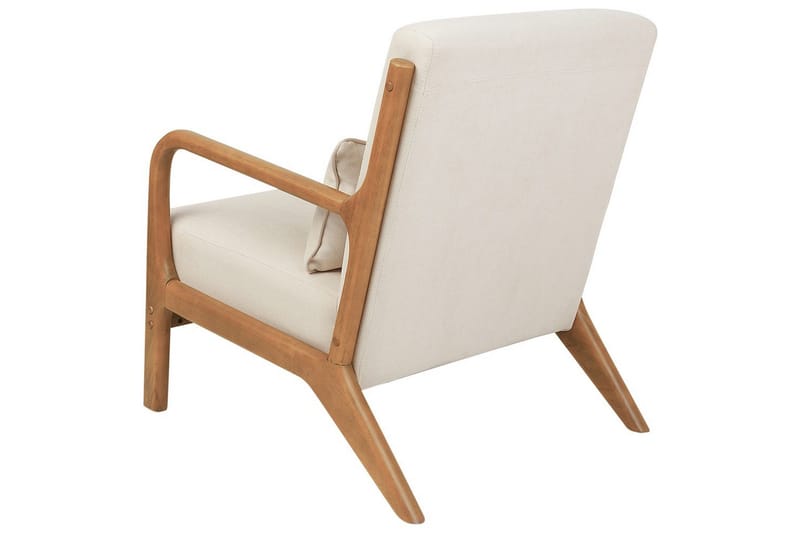 Fåtölj Skovde - Ljusbeige, ljust trä - Möbler - Stolar & fåtöljer - Fåtölj