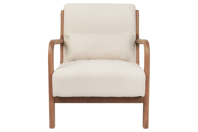 Fåtölj Skovde - Ljusbeige, ljust trä - Möbler - Stolar & fåtöljer - Fåtölj