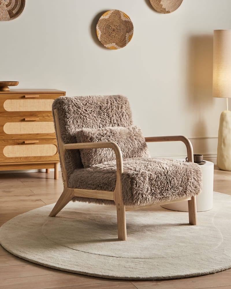 Fåtölj Skovde - Taupe - Möbler - Stolar & fåtöljer - Fåtölj