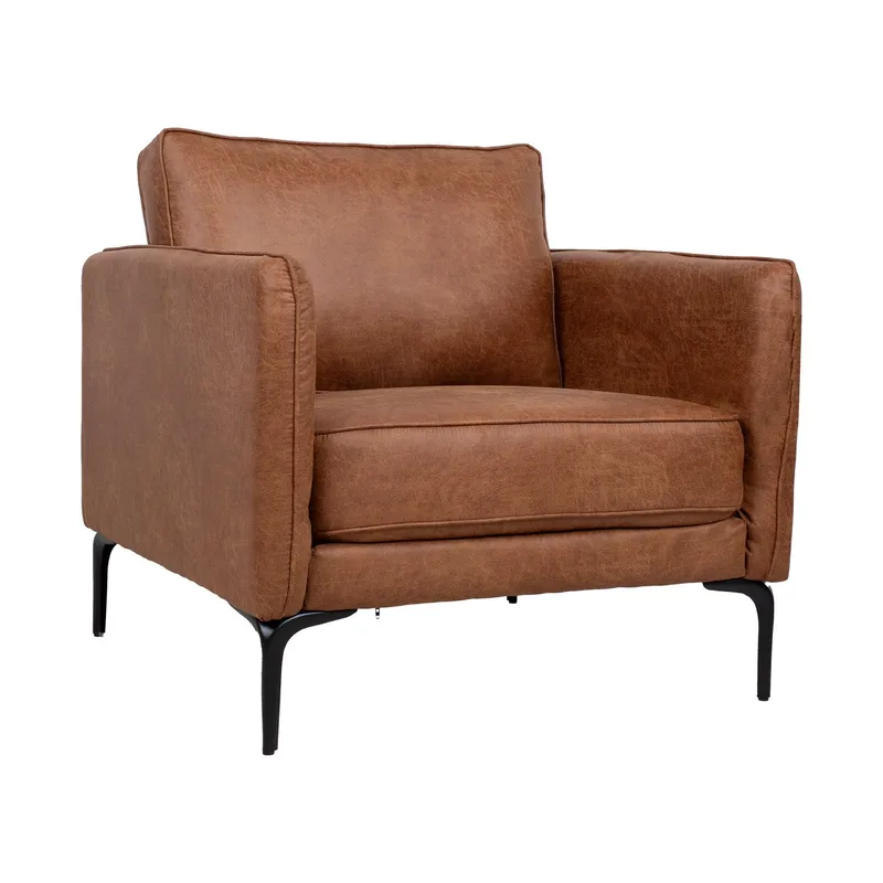 Fåtölj Sofia 106x40xh76 cm, Ek, brun