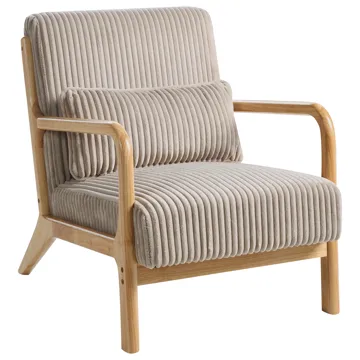 Fåtölj Sorsele - Ljusbrun, beige - Möbler - Stolar & fåtöljer - Fåtölj