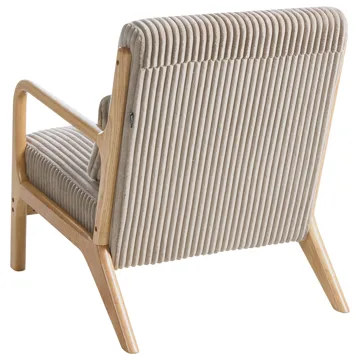 Fåtölj Sorsele - Ljusbrun, beige - Möbler - Stolar & fåtöljer - Fåtölj