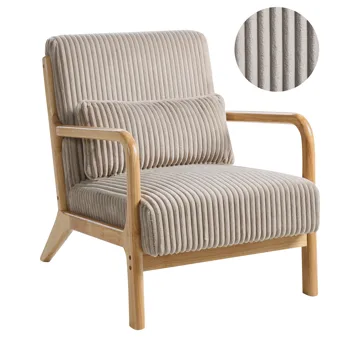 Fåtölj Sorsele - Ljusbrun, beige - Möbler - Stolar & fåtöljer - Fåtölj