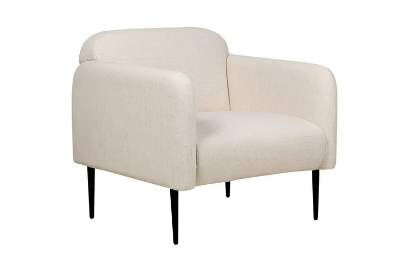 Fåtölj Stouby - Beige, svart - Möbler - Stolar & fåtöljer - Fåtölj