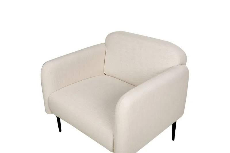 Fåtölj Stouby - Beige, svart - Möbler - Stolar & fåtöljer - Fåtölj