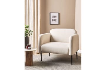 Fåtölj Stouby - Beige, svart - Möbler - Stolar & fåtöljer - Fåtölj